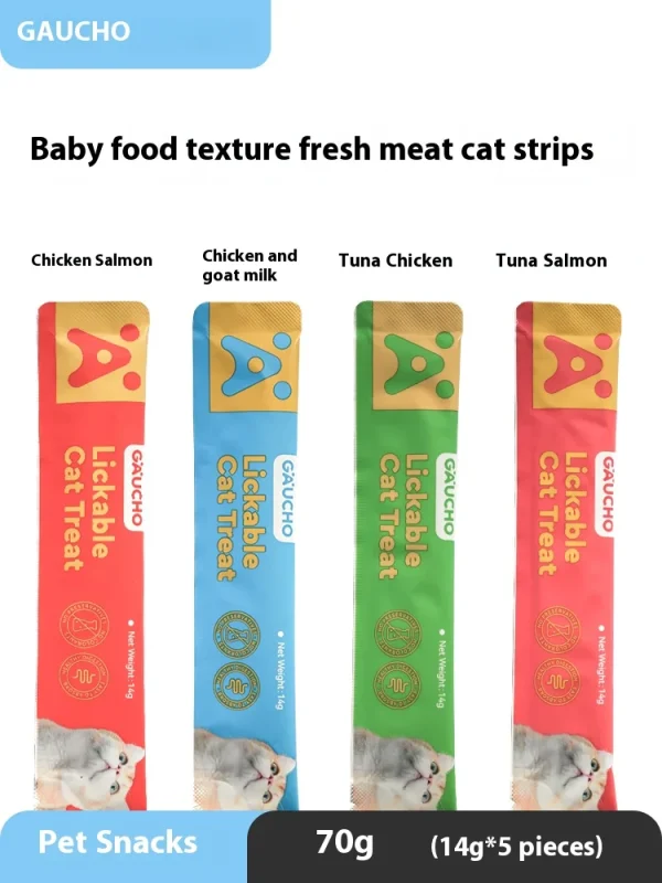 Cat Snacks Cat Strips Whole Box Cat Snacks Tuna Chicken Cat Fattening Pet Snacks Cat Food Cat Food Snack - Image 2