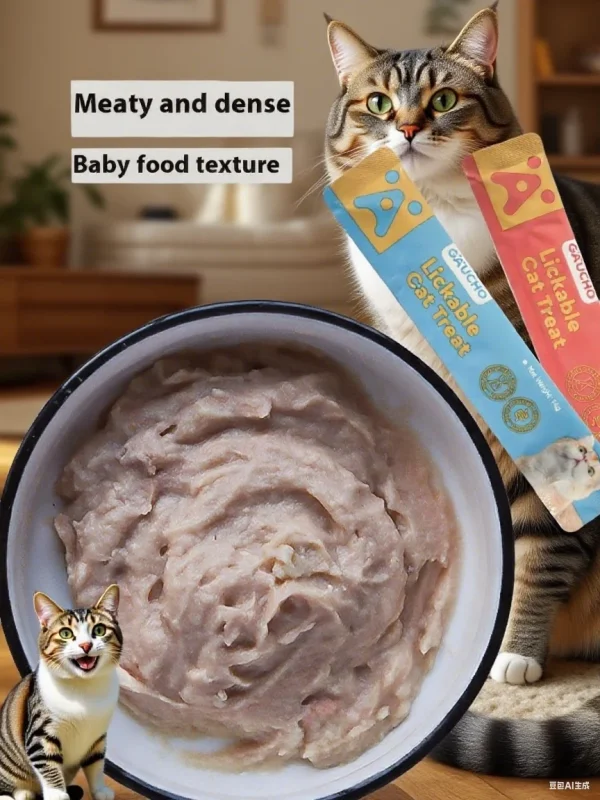 Cat snacks cat strips piece fresh tender chicken tuna cod wet food nutrition replenishment fattening cat snacks - Image 2
