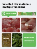 Cat snacks cat strips piece fresh tender chicken tuna cod wet food nutrition replenishment fattening cat snacks