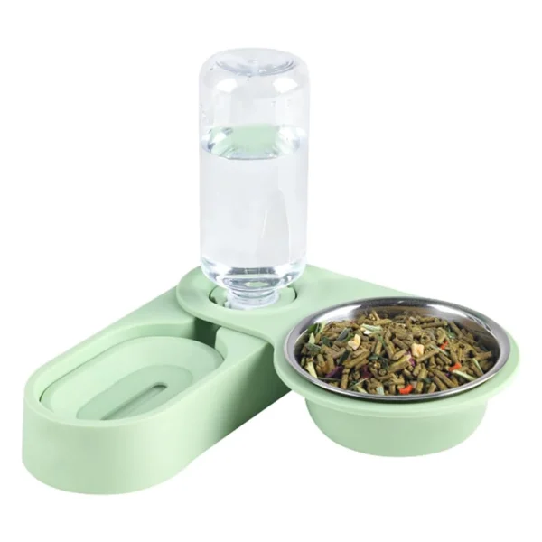 Pet Rabbit Chinchilla Guinea Pig Food Bowl Auto Feeder All-in-One Splice Food Bowl Drinking Fountain Raised Standing Dish Bowl - Image 6