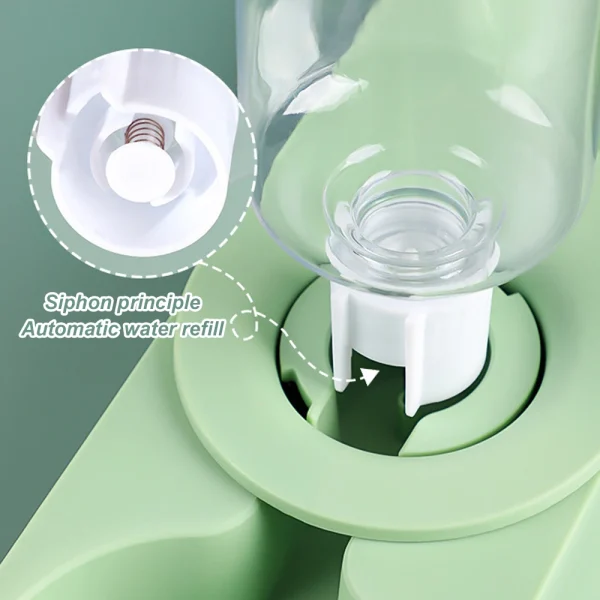 Pet Rabbit Chinchilla Guinea Pig Food Bowl Auto Feeder All-in-One Splice Food Bowl Drinking Fountain Raised Standing Dish Bowl - Image 5