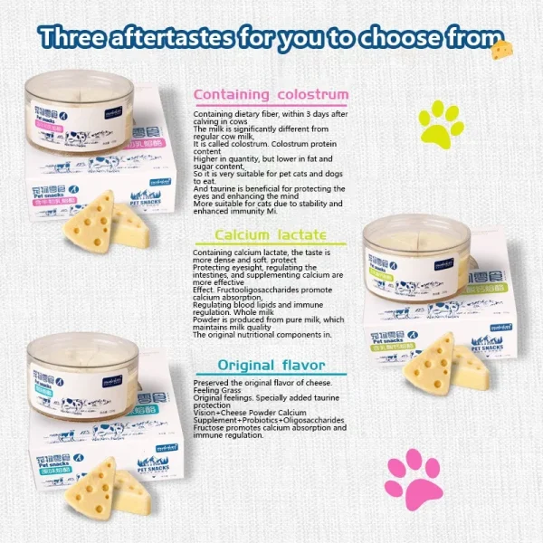 Pet Freeze-dried Food High Calcium Cheese Rich in Nutrients Cat Dog Snacks Aid Digestion Snacks Calcium Supplements Dairy tablet - Image 6